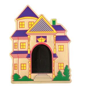 Vintage House Photo Frame Magnet Shabby Chic Cottagecore Decor